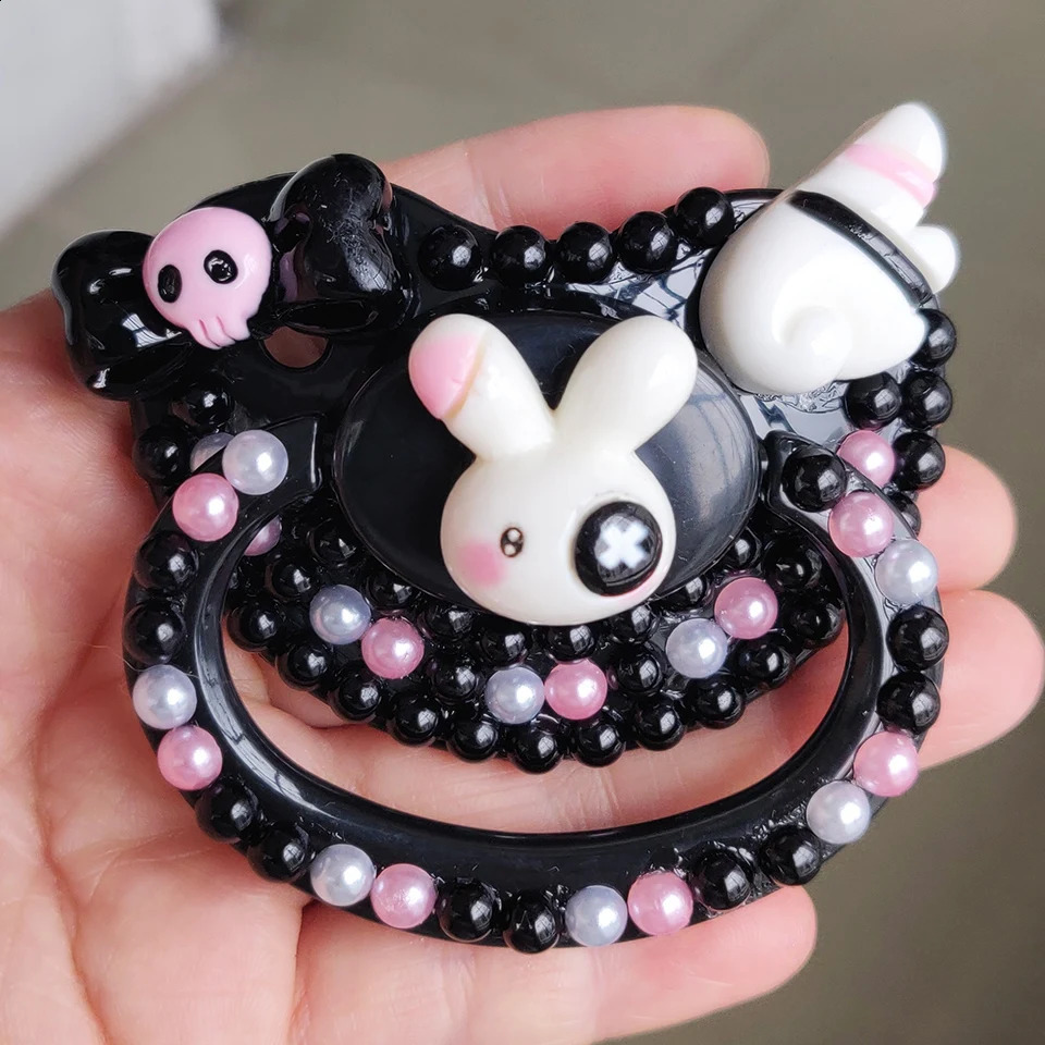 DDLG adult pacifier cute large-sized silicone naughty rabbit adult pacifier suitable for fathers and girls 240920