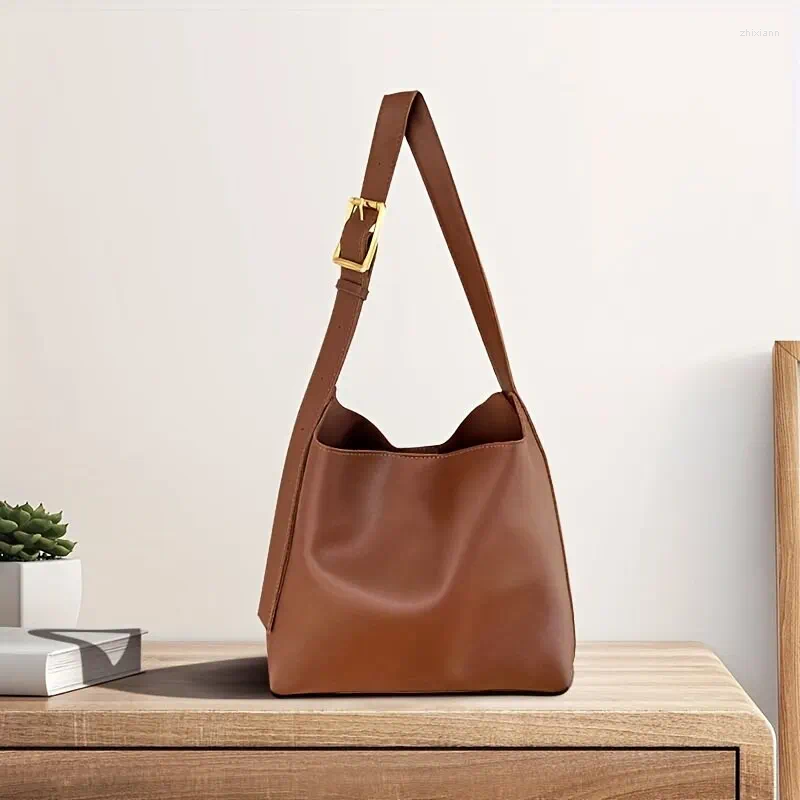 Bag All-Match Women Shoulder Solid Fashion Handbag Crossbody Women's Minimalist PU Leather For Work zhanyishengli