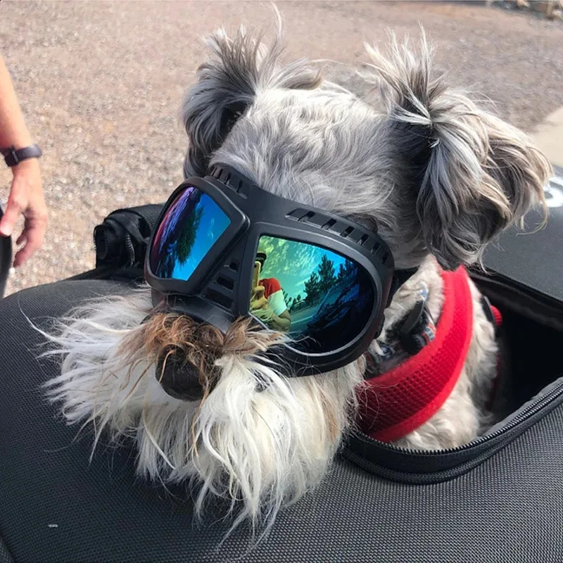 Outdoors Cool Pet Goggles UV Protection Sunglasses Dog Accessories Eye Mask Glasses Waterproof Windproof Adjustable Shoulder Straps