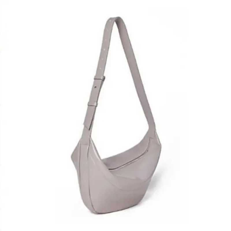 Womens Bag Summer New Style Soft Leather Texture Large Capacity Personalized Trendy One-shoulder Diagonal Dumpling Bag Z240926