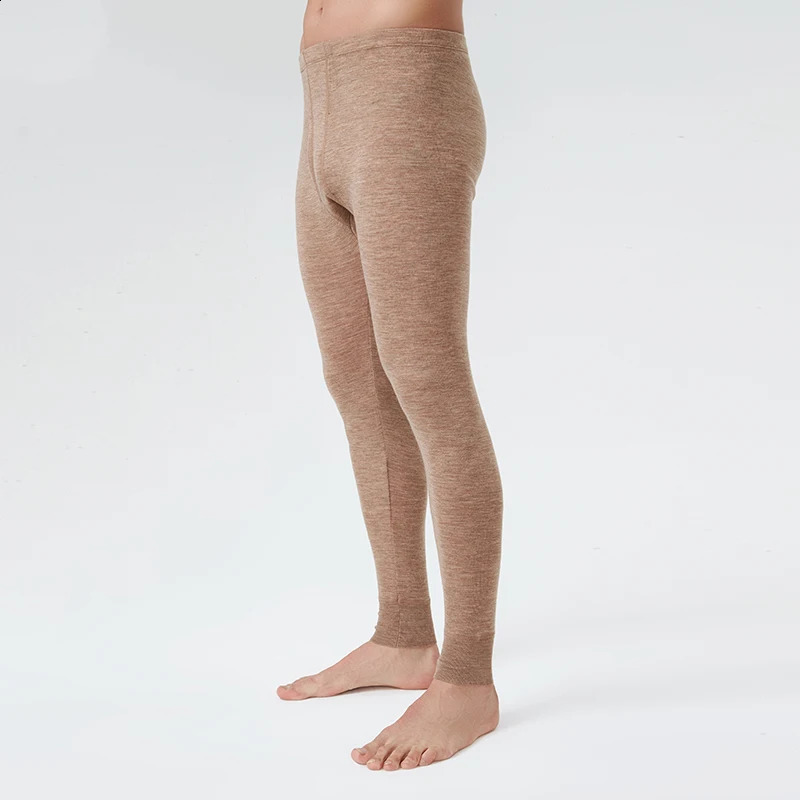 100% Merino Wool Long Johns 250gsm thermal Underwear Pants Mens Baselayer Man Merino Wool Bottom Thermal Warm 240918