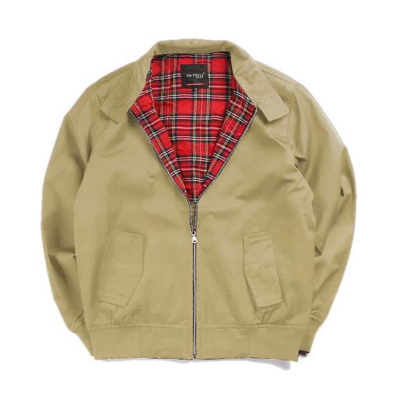 2025 Mens Jackets European Solid Classic Retro Vintage Bomber Jacket Men Windbreaker Streetwear Trendy Coats XJ250621
