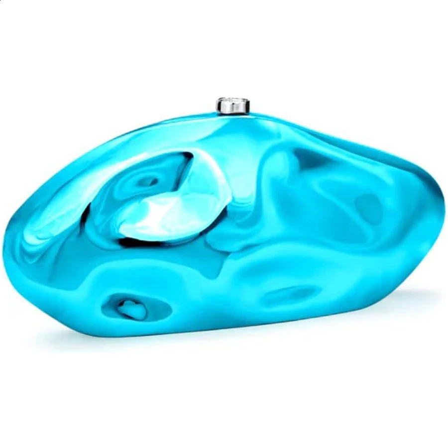 Irregular oval acrylic clutch bag women used for wedding parties ladies boutique solid color wallet and handbag 240926 9ec5