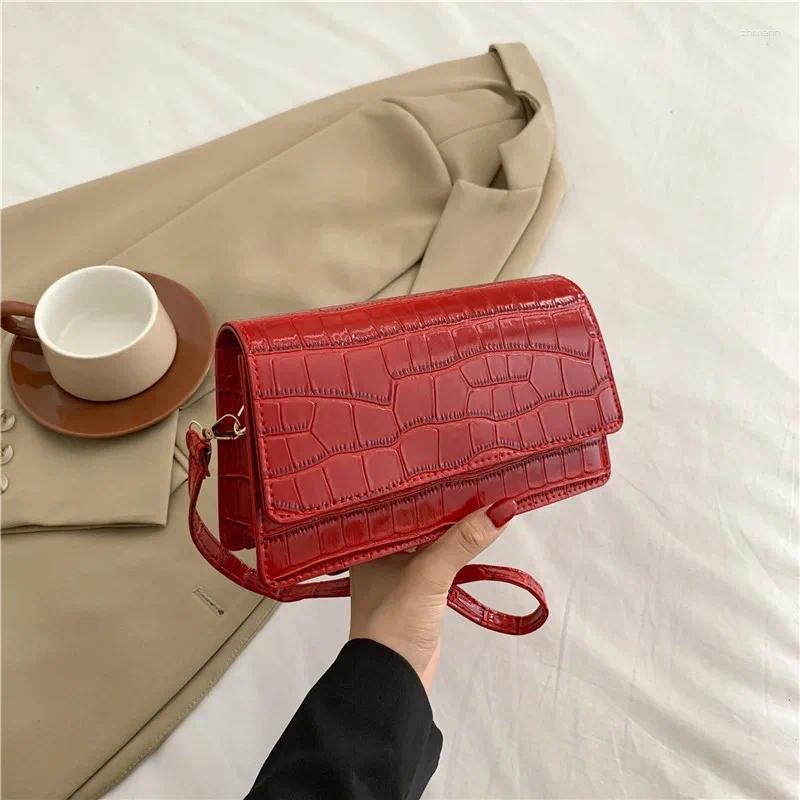 designer Black Crocodile Pattern Shoulder Bag - Leather Handbag for Women Stylish Comfy Handbag shoulder women bag crossbody bag