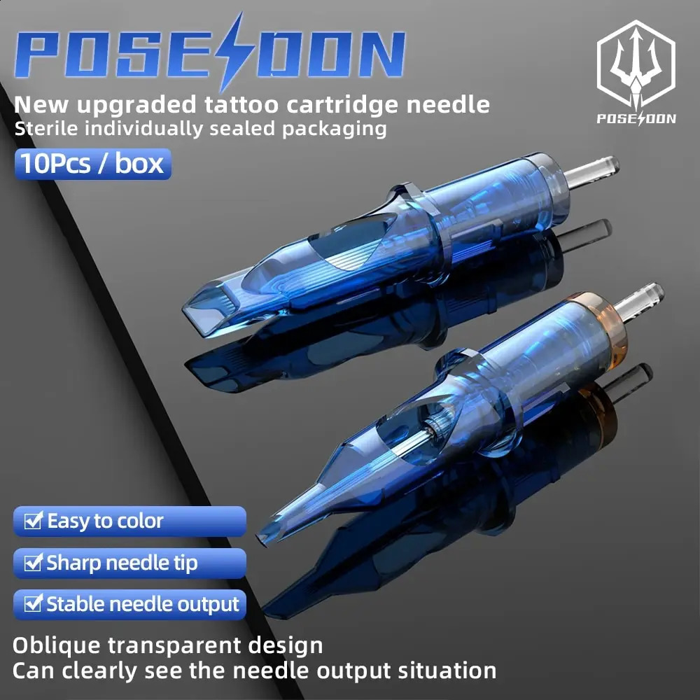 100PCS Mixed Tattoo Needle POSEIDON V3 Professional Cartridge Needles Safety Cartridges Disposable Tattoo Needles For Tattoo Pen 240921