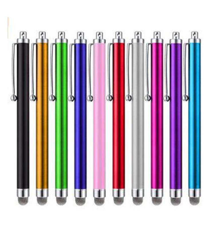 90 Touch Screen Pen Metal Capacitive Screen Stylus Pens For Samsung iPhone Cell Phone Tablet PC 10 Colors548y3150220