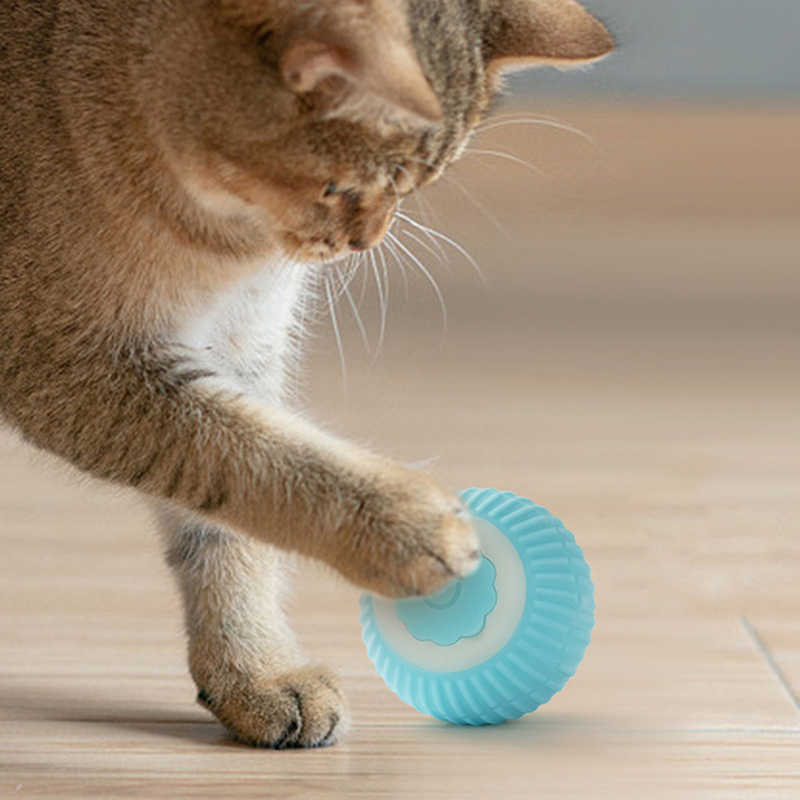 Intelligent rolling ball pet toy ball grinding teeth anti bite non suction electric funny cat ball cat toy