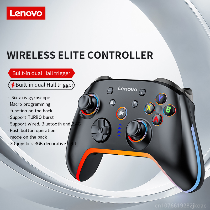 New Lenovo S03 Six Axis Gyroscope Dual Vibration Wireless Bluetooth Gamepad For Nintendo Switch TV PC Joystick Controller 800mAh