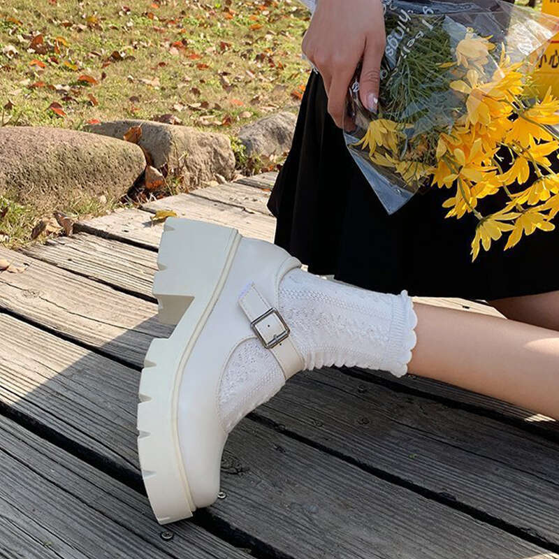 Lolita Style Shoes Women Japanese Mary Jane Vintage Girls High Heel Platform College Student Tacones Mujer Escarpins Chaussures