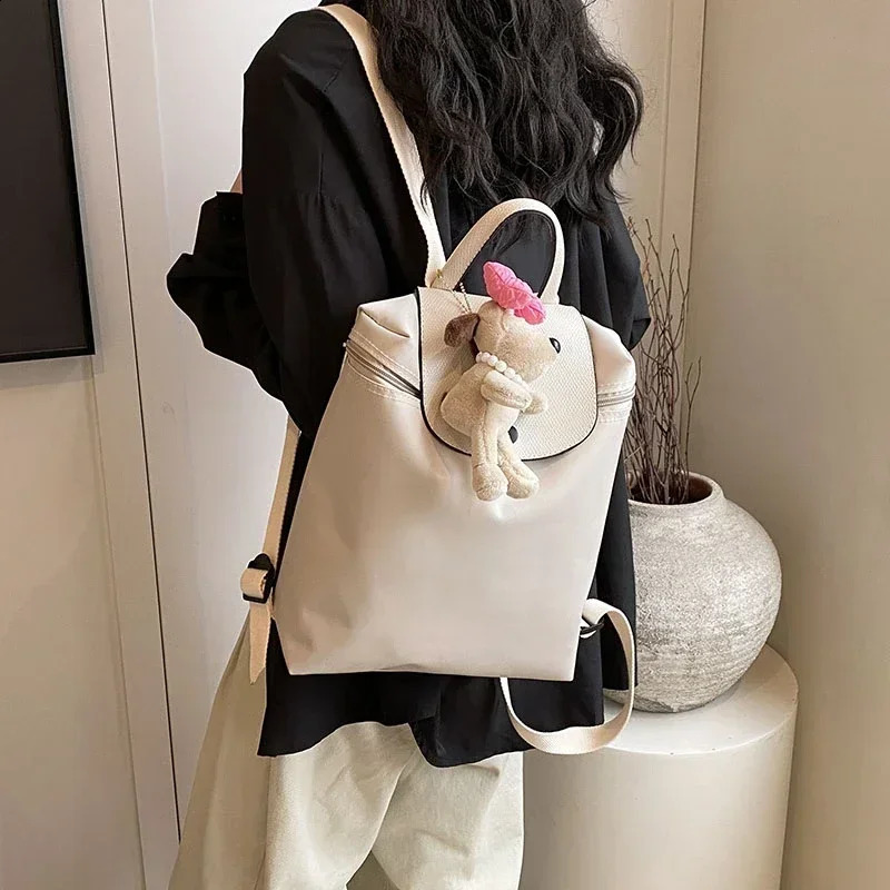 Backpack Classic PU Material Womens Bag Ultra Thin Square Shoulder Metal Chain Strap Name Sunshine 240927 4
