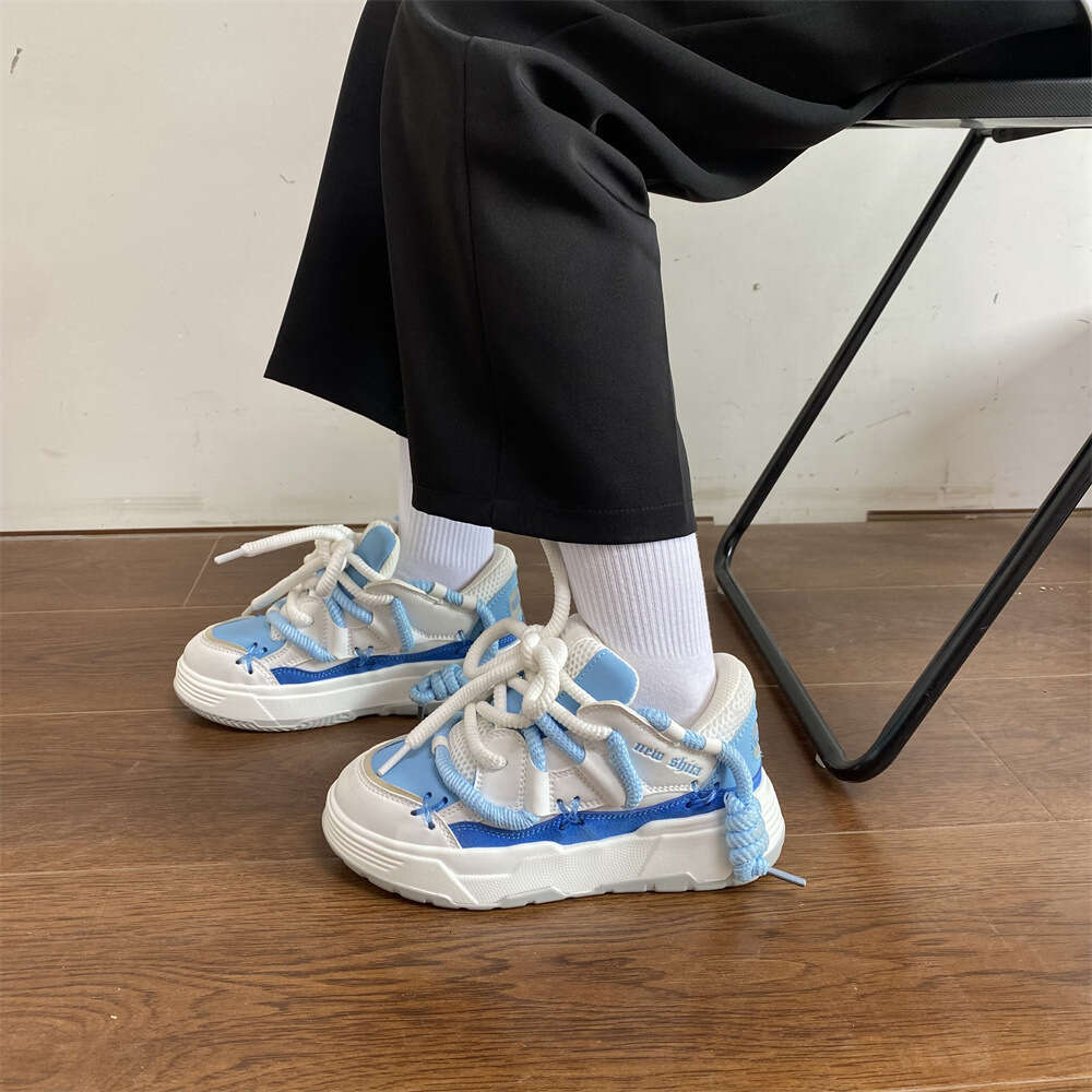 2025 NEW Up Women's Thick Sole Lace Flats Breathable Mesh Sneakers Casual Designer Autumn Couple Tennis Sport Shoes atos hurenlakeshoes