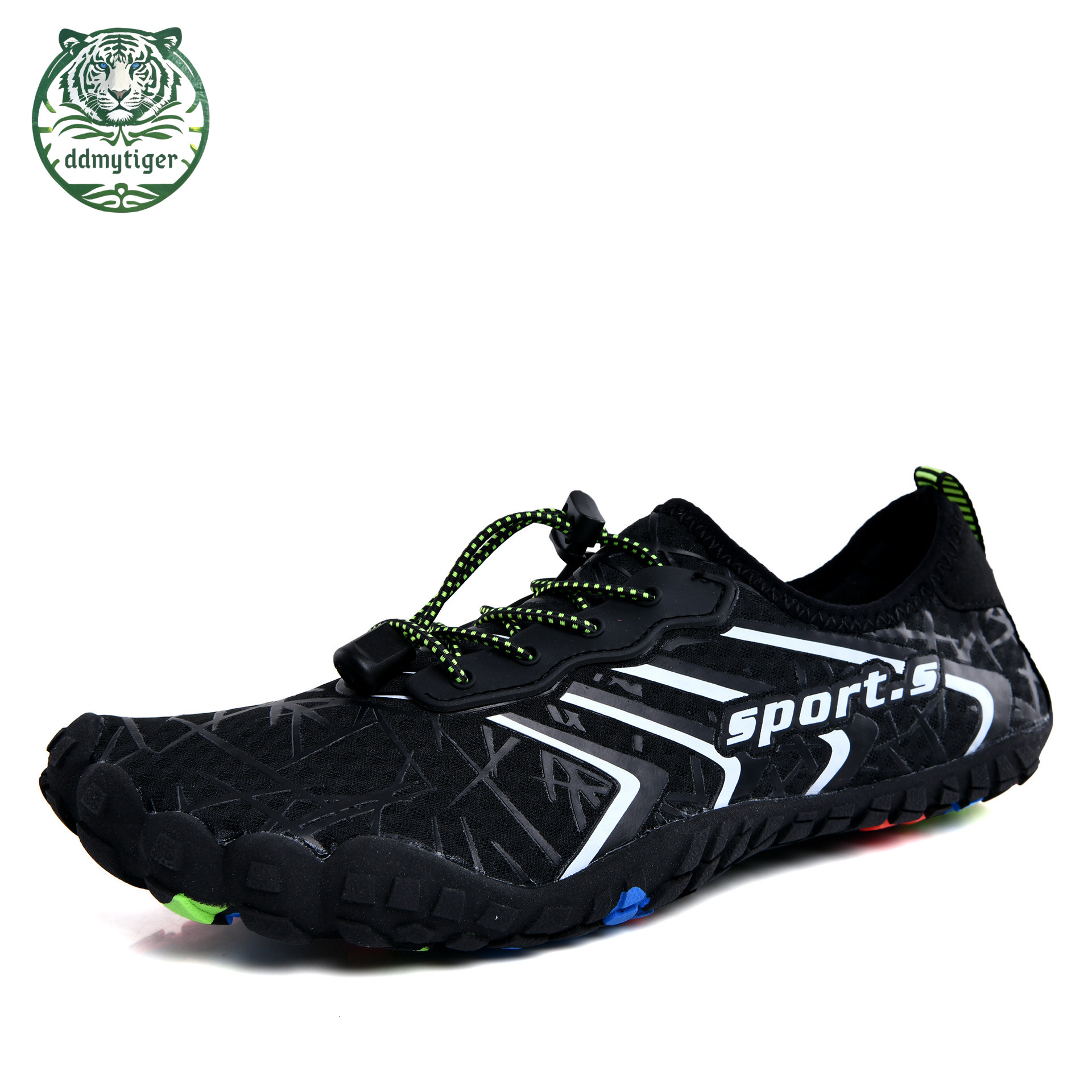 ddmytiger Outdoor anti slip water five finger swimming quick drying diving beach shoes, couple sports, river tracing shoes A ddmythur