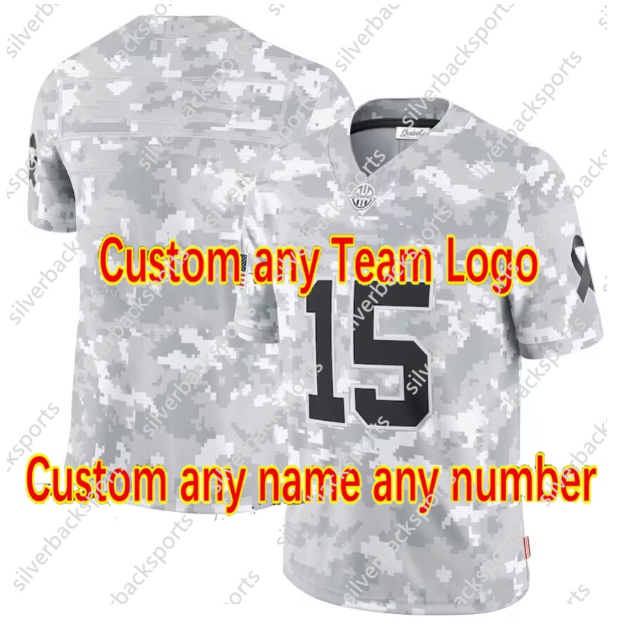 Men/Women/Youth Arctic Camo 2024 Salute to Service Football Jerseys 34 Walter Payton 15 Rome Odunze 85 Cole Kmet 24 Khalil Herbert 2 DJ Moore Caleb Wi