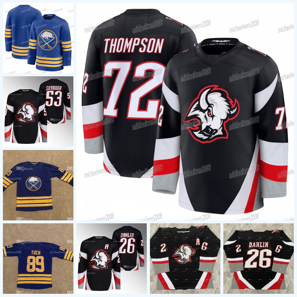 Buffalo 72 Tage Thompson Sabre 2024-25 Hockey Jersey Zach Benson Alex Tuch Devon Levi Luukkonen Jack Quinn JJ Peterka Greenway Peyton Krebs Jersey