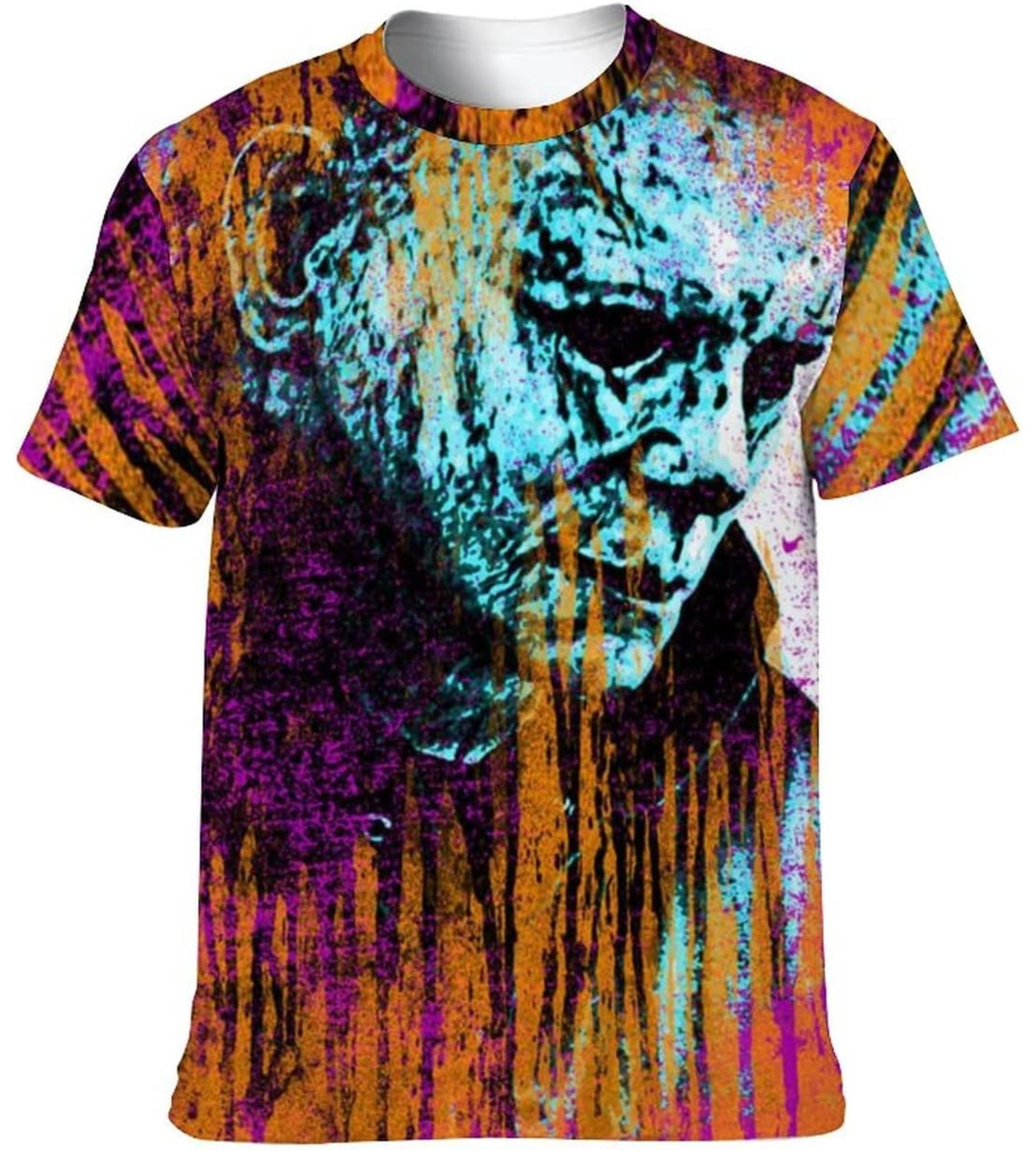 Mens T shirt Short Sleeved 3D Printing Shirt Halloween Michael Myers T-Shirt Aldult Men Casual Streetwear for Mens Summer shirts tshirt graphic tee Ca