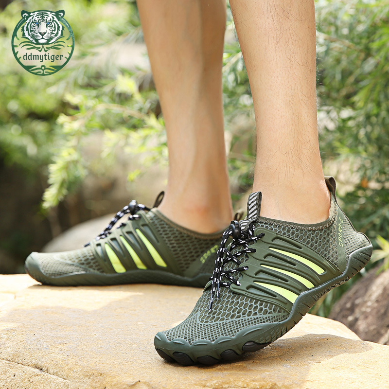 ddmytiger Five finger sports, river tracing outdoor hiking mountaineering anti slip fishing and wading shoes, couple beach shoes A ddmythur
