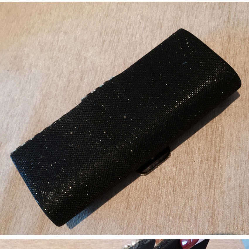 Clutch Bag Rhinestone Flash Womens Chain Dinner Bag Dress Designer Bag Bridal Banquet Bag Celebrity Handbag Womens Dinner Bag 240920