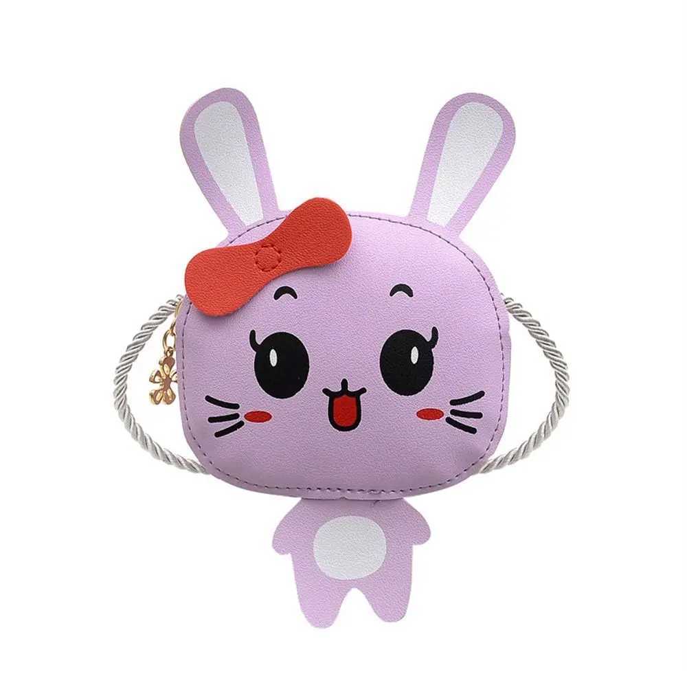 Kids Cute Rabbit Shoulder Bag Girls Crossbody Bag Messenger Bag PU Leather Small Handbag Bags Coin Purse LX241104