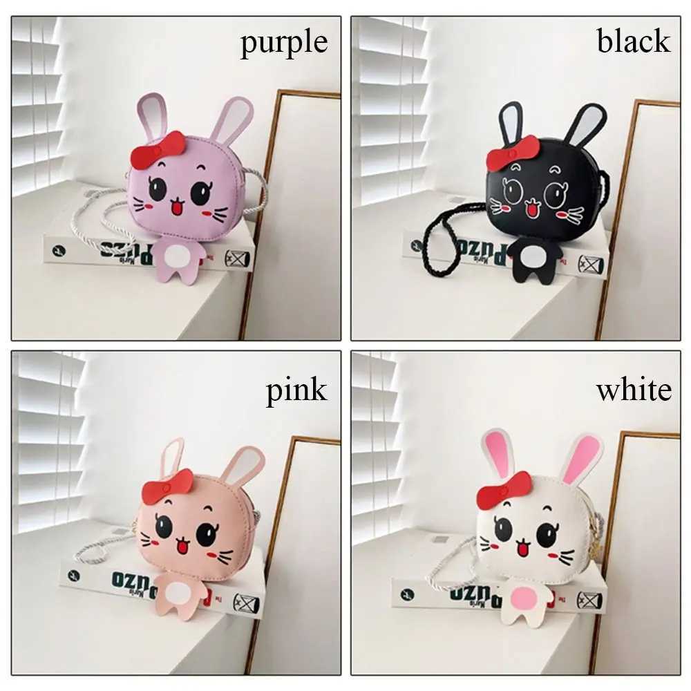Kids Cute Rabbit Shoulder Bag Girls Crossbody Bag Messenger Bag PU Leather Small Handbag Bags Coin Purse LX241104