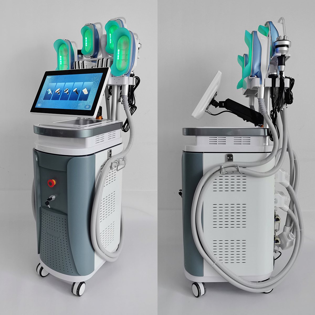 CE Certified 9 IN 1 360 Cryo Slimming Machine Vacuum + Cavitation + RF + Cryolipolysis Body Sculpting Skin Tightening Non-Invasive Weight Loss Ma