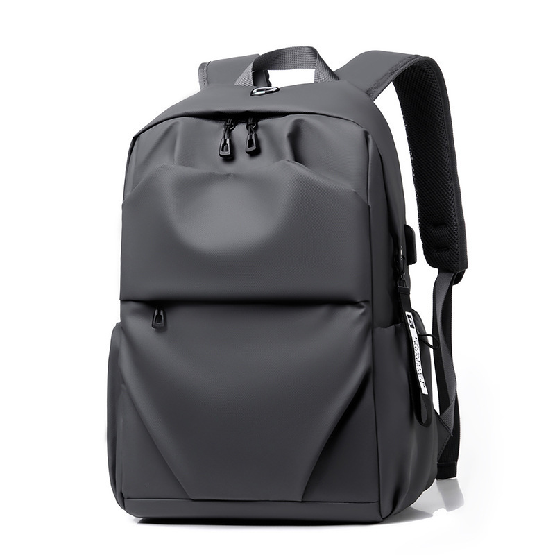 2025 New Light Luxury Simple Fashion Designer Solid Color Backpack Business Commuter Computer Bag Middle School Backpack Multi Functional Leisure Shou