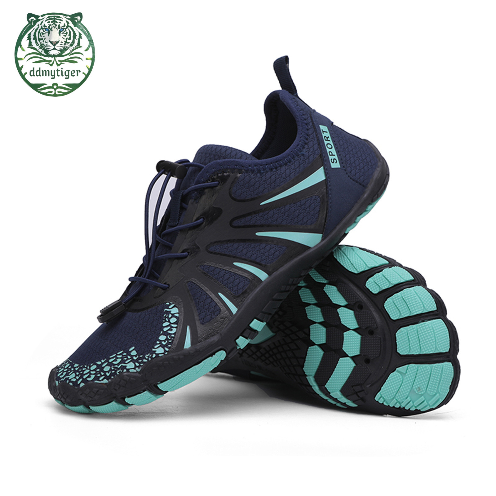 men's quick drying Outdoor river ddmytiger tracing beach slip swimming amphibious fishing shoes, anti cut water shoes A ,