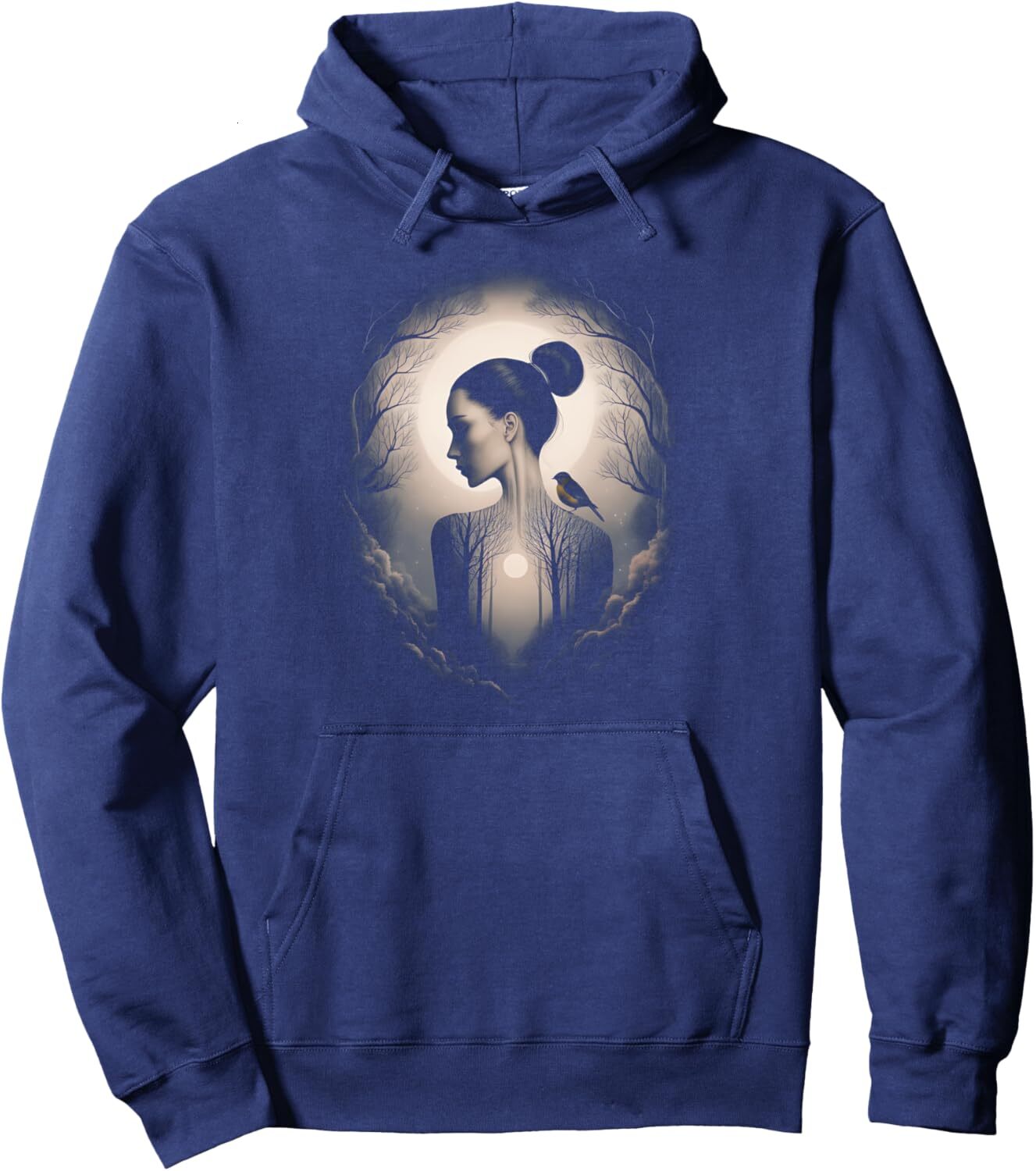 Hoodie for Mens Womens Winter Solstice Forest Woman Bird Nature Lover Gifts Pullover Hoodie Graphic Hoodies sweatshirt Pullover Long Sleeve