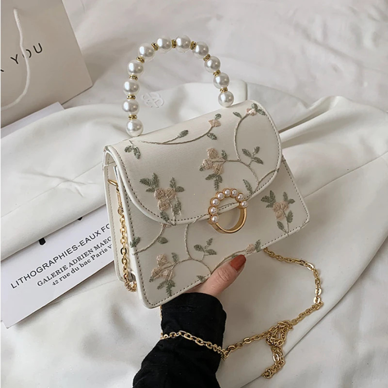 NEWEST Shell Beads Bags Fashion Sweet Women's Handbags Lace Wedding Chic Lady Chain Women Shoulder Crossbody Bag