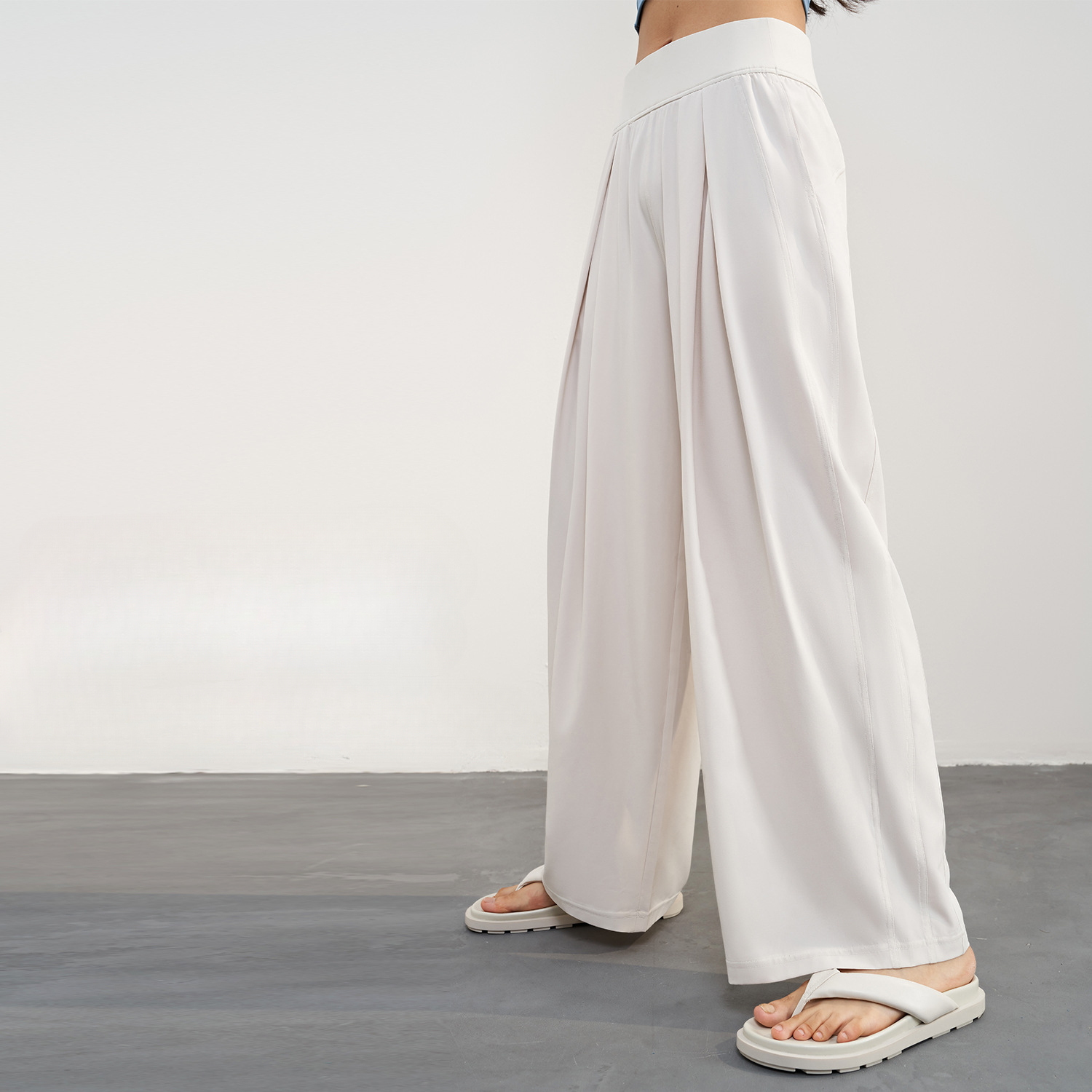 A Designer Sweatpants Cool Sunscreen Yoga Straight-Leg Womens Summer Thin High Waist Wide Legs Straight Pants Loose Quick Dry Fiess Trousers Jogger We