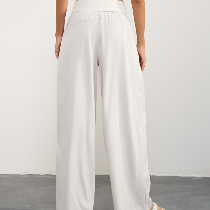 A Designer Sweatpants Cool Sunscreen Yoga Straight-Leg Womens Summer Thin High Waist Wide Legs Straight Pants Loose Quick Dry Fiess Trousers Jogger We