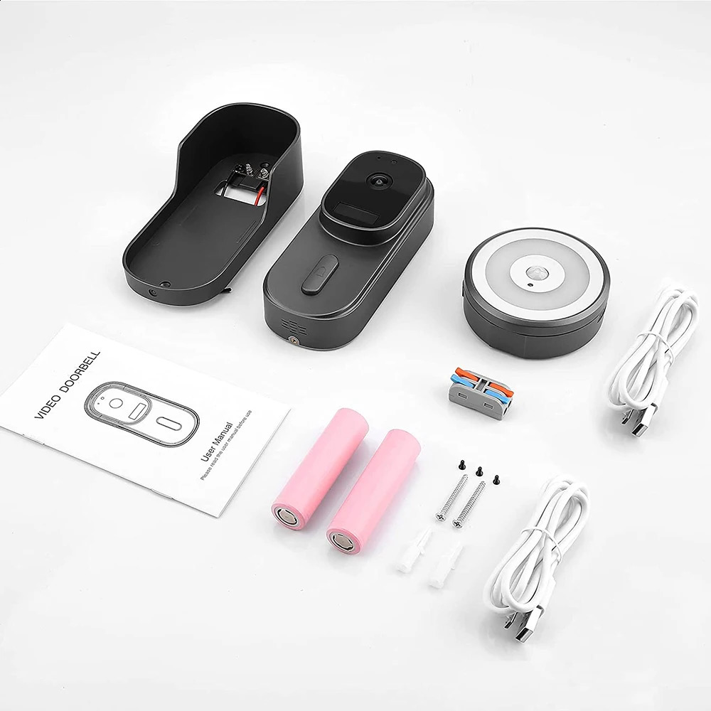 Tuya HD 1080P Video Doorbell WiFi Camera Collaborating with Alexa Google Home Waterproof Doorbell Smart Life Application with Motion Detection 241019