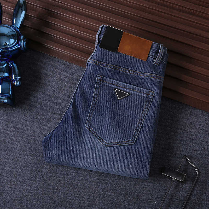 Men's Jeans designer spring and autumn washed vintage classic jeans, fashionable casual, versatile, elastic slim fit, small straight leg pants G315