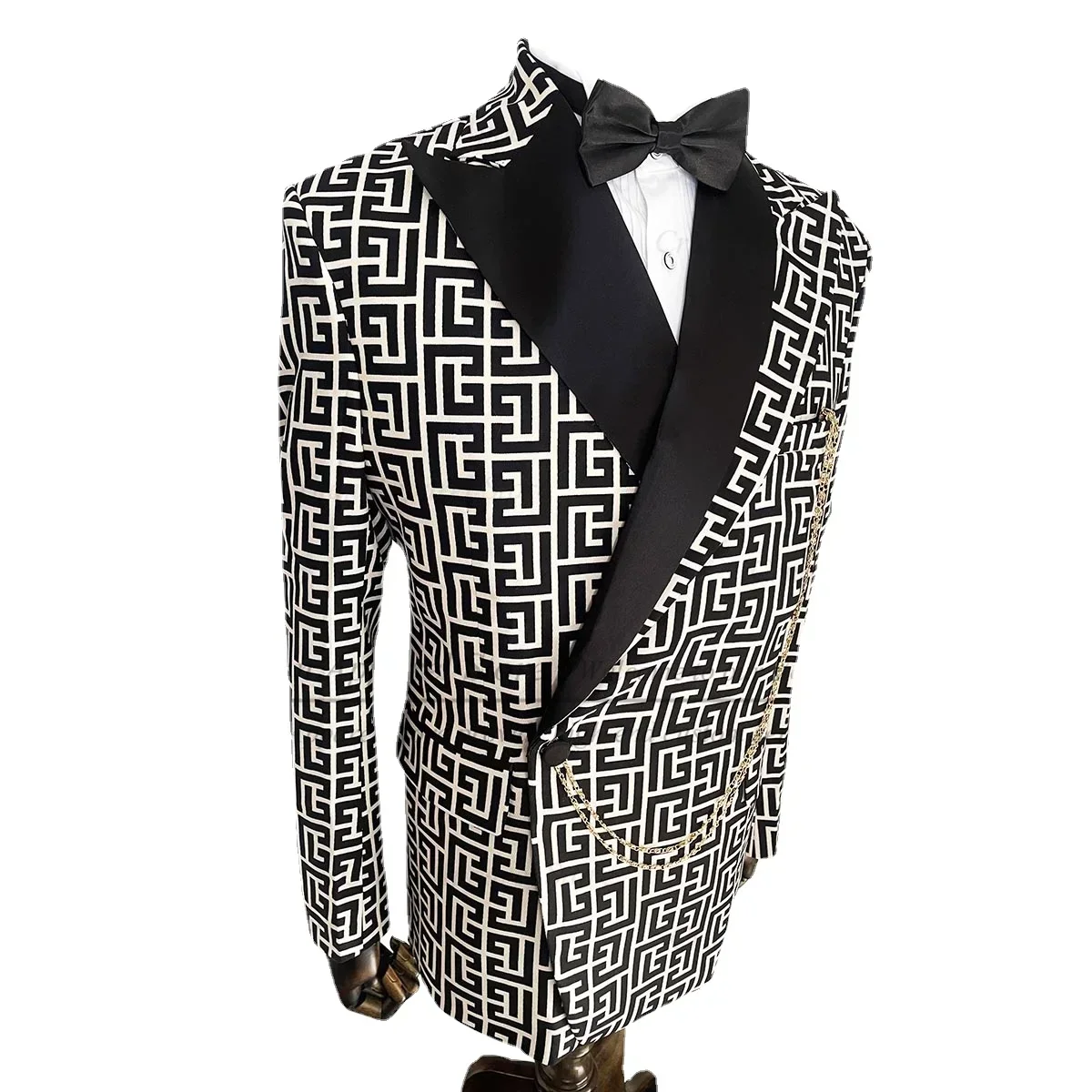 Plaid Wedding Suits For Men 2 Pcs Slim Fit Wedding Tuxedo Formal Prom Italian Fashion Check Blazer With Pants Set 2024