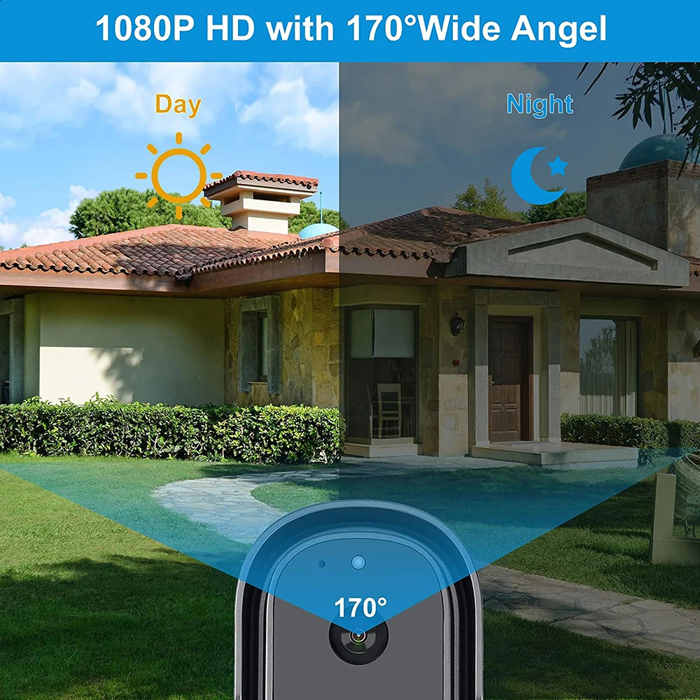 Tuya HD 1080P Video Doorbell WiFi Camera Collaborating with Alexa Google Home Waterproof Doorbell Smart Life Application with Motion Detection 241019