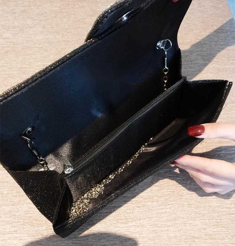 Clutch Bag Rhinestone Flash Womens Chain Dinner Bag Dress Designer Bag Bridal Banquet Bag Celebrity Handbag Womens Dinner Bag 240920