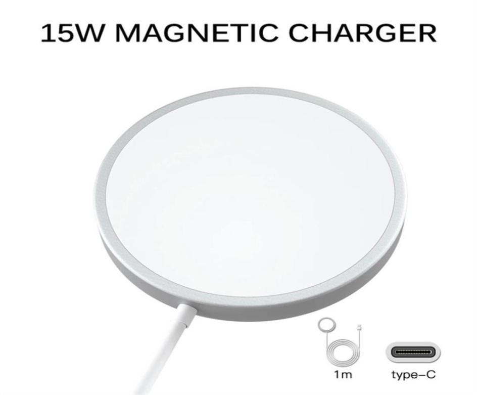 15W Magnetic Charger Wireless Fast Charging Top Quality Qi Quick Charger Pad Adapter Magsafing Chargers For iPhone 14 13 12 11 Pro