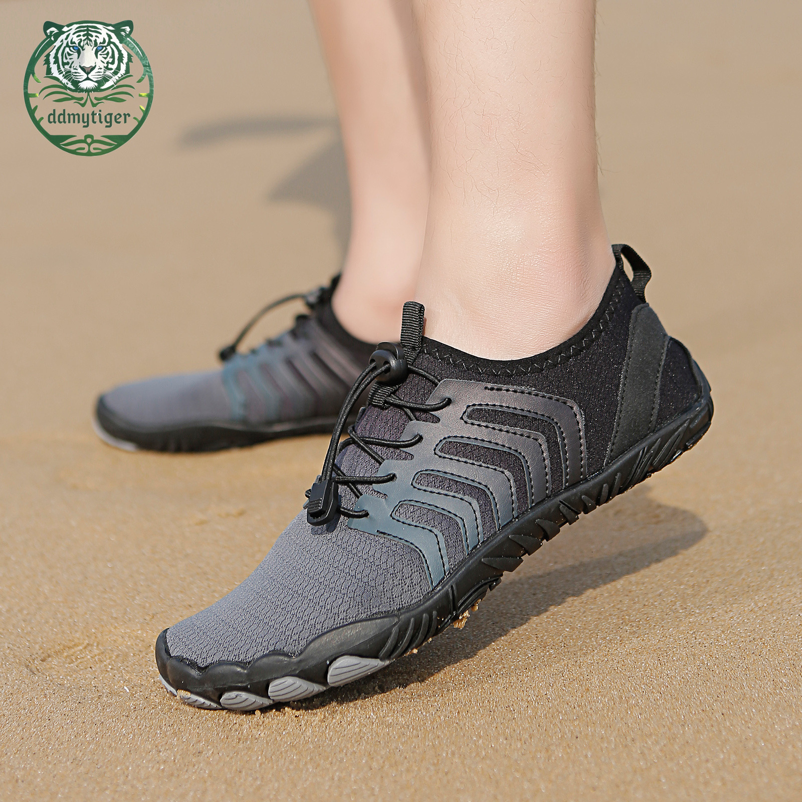 ddmytiger New Couple Swimming, Wading, Creek Tracing Soft Sole Anti slip Outdoor Breathable Leisure Beach Shoes, Fitness and Sports Shoes A ddmythur
