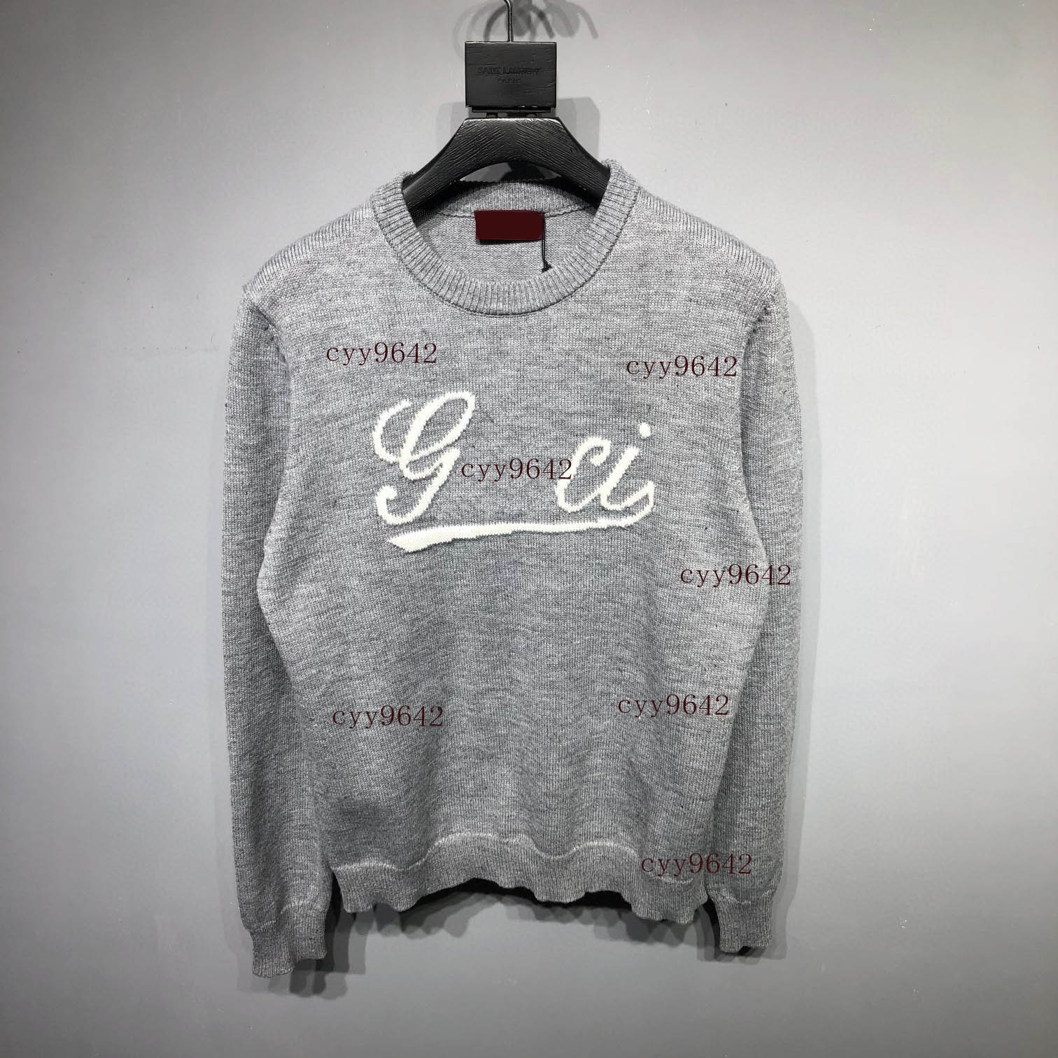 Men's Plus Size Sweaters in autumn / winter acquard knitting machine e Custom jnlarged detail crew neck cotton 43fg