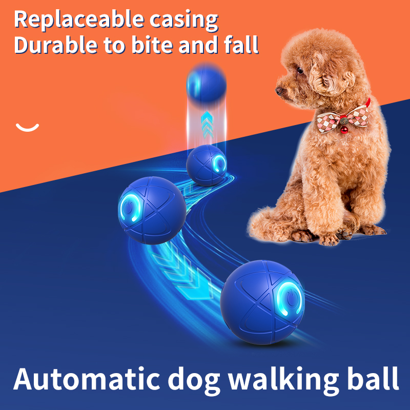 Interactive Smart Pet Ball Automatic Bouncing & Rolling Toy for Dogs and Cats Entertaining and Exercise Toy for Active Pets