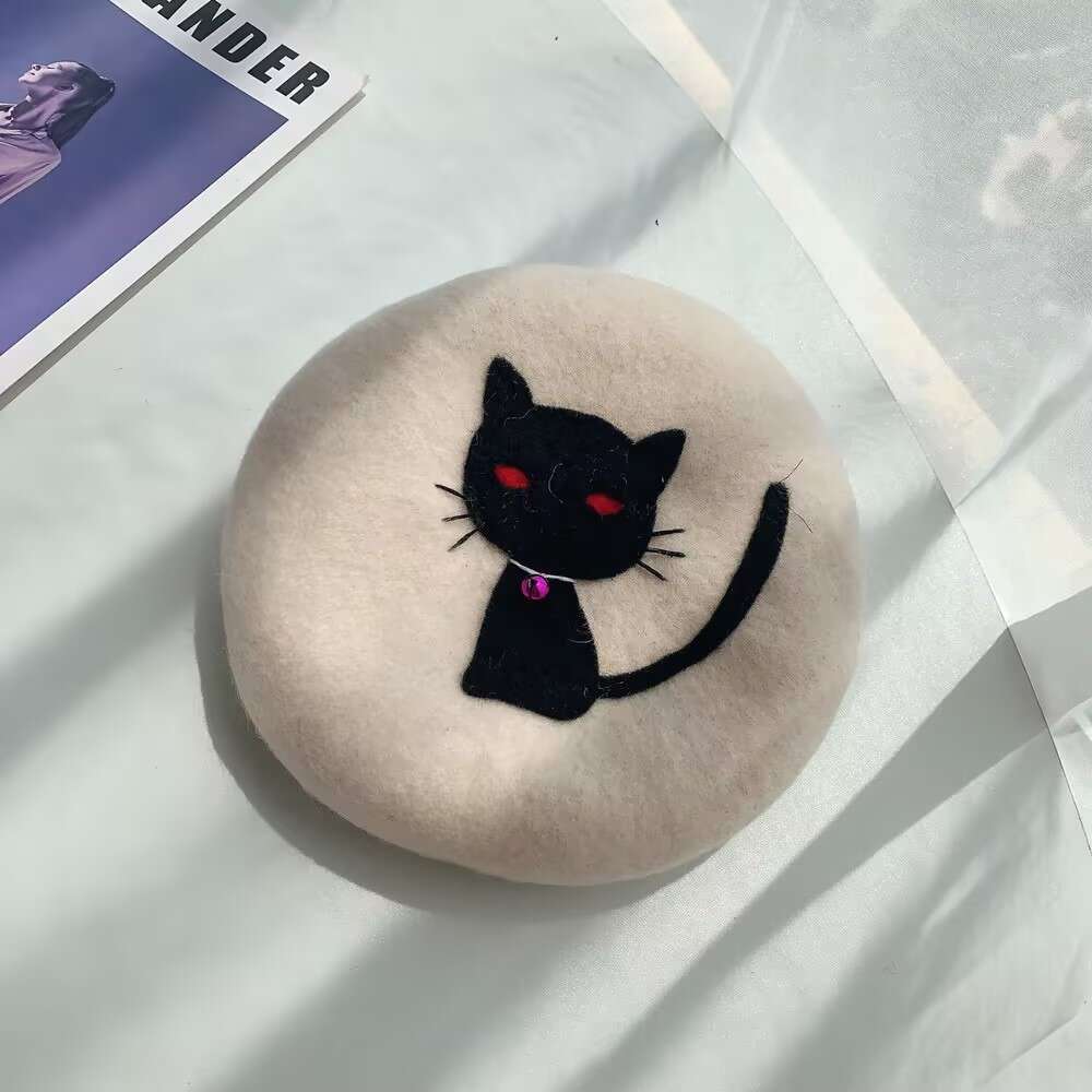 New Arrival Women's Fashionable Artist Painter Style Beret Cap Inspired French Women Outdoor Parties Cute Winter Wool Beach