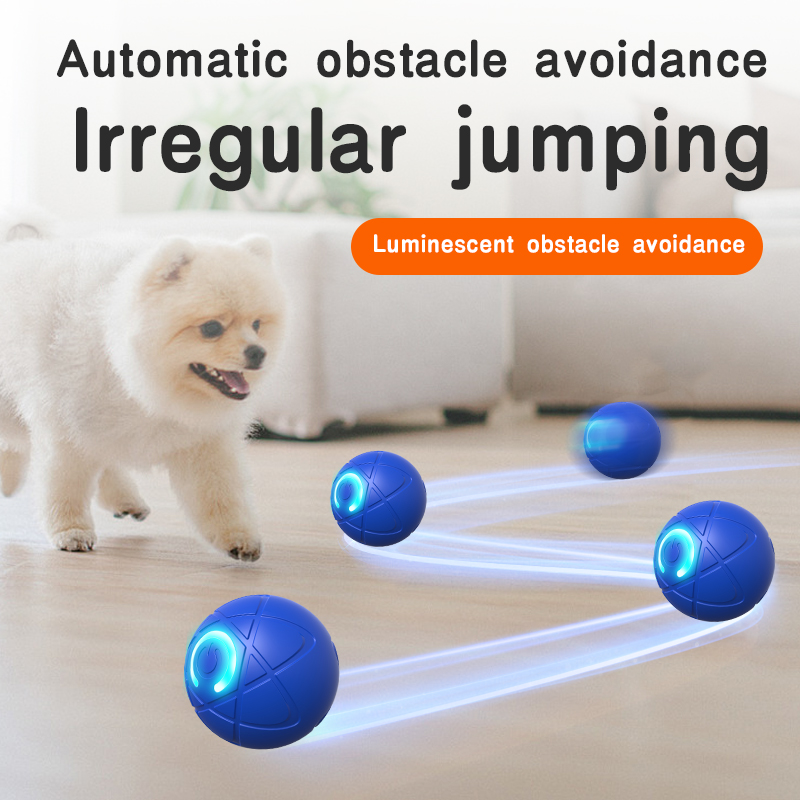 Interactive Smart Pet Ball Automatic Bouncing & Rolling Toy for Dogs and Cats Entertaining and Exercise Toy for Active Pets