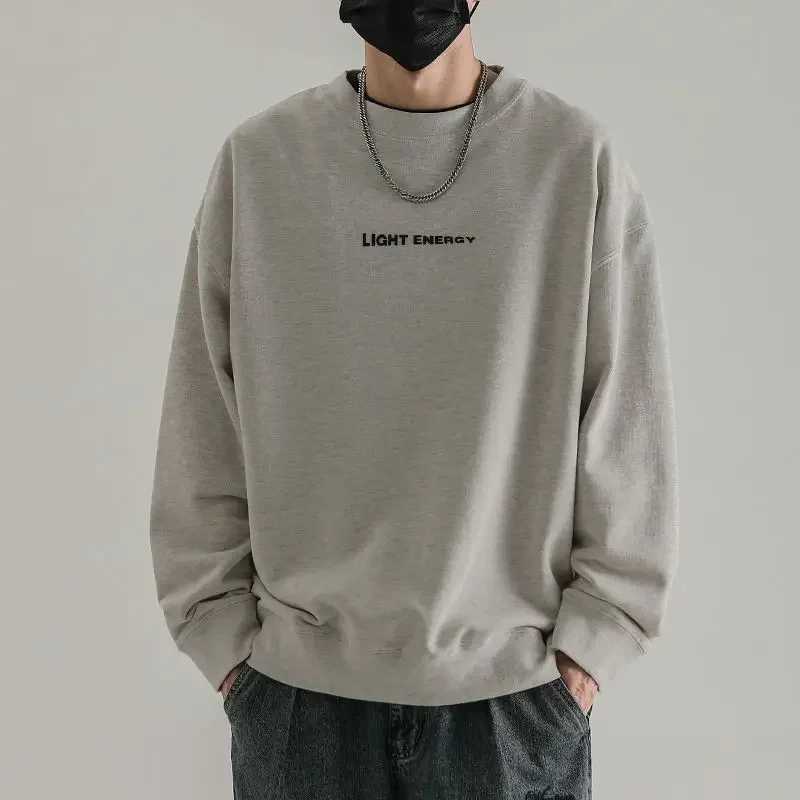 Mens sports shirt strapless mens dress solid hooded top printed round neck black elegant classic designer discount W240928