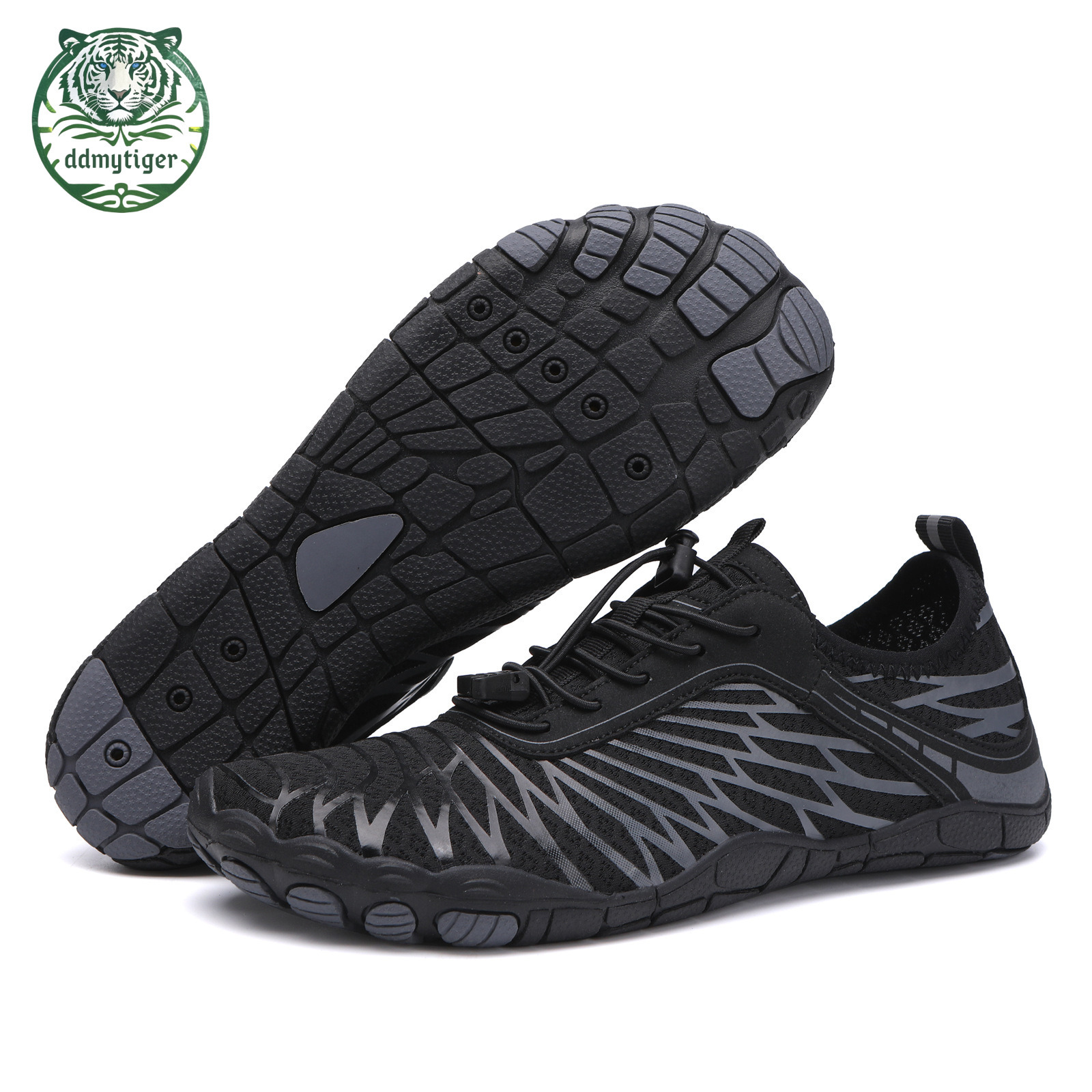 ddmytiger New hiking and river tracing amphibious lightweight swimming, large size anti slip water shoes, quick drying diving beach shoes A ddmythur