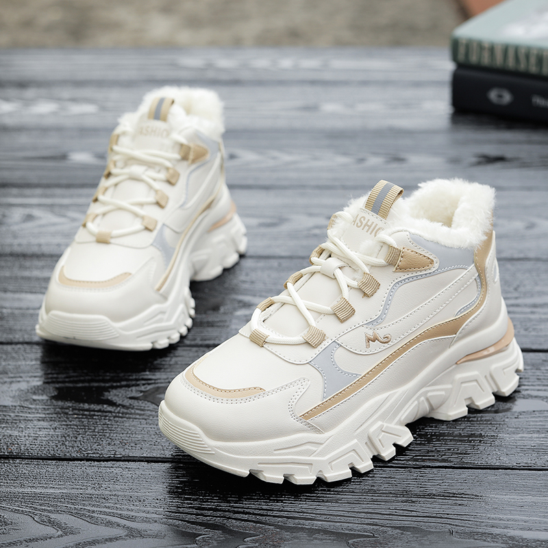 Free shipping shoes, winter women's shoes, women's sports shoes, white snow boots, thick soled designer shoes, boots designer women's s