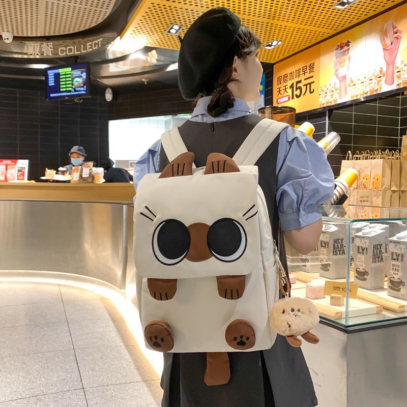 Cute Cartoon Female College Student Niche Design Instagram Style Sweet Girl Suitable For Middle School Students With Large Capacity Backpack