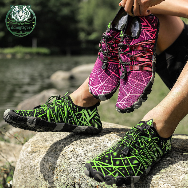 ddmytiger Outdoor swimming couple hiking anti slip fishing beach diving shoes, speed interference water shoes A ddmythur