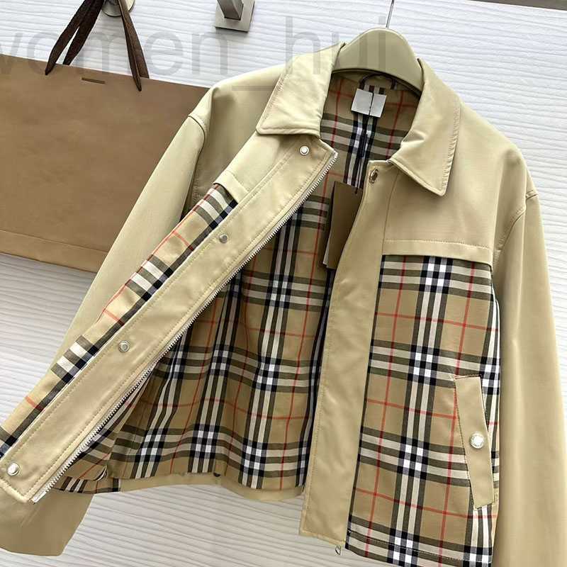 Women's Jackets designer 24SS Top Luxury Ladies Jacket Men's Fashion Stripe Design Long Sleeve Slim Fit Trench Coat Short Parka Winter High Quality Asian Size s-xxl 83QT