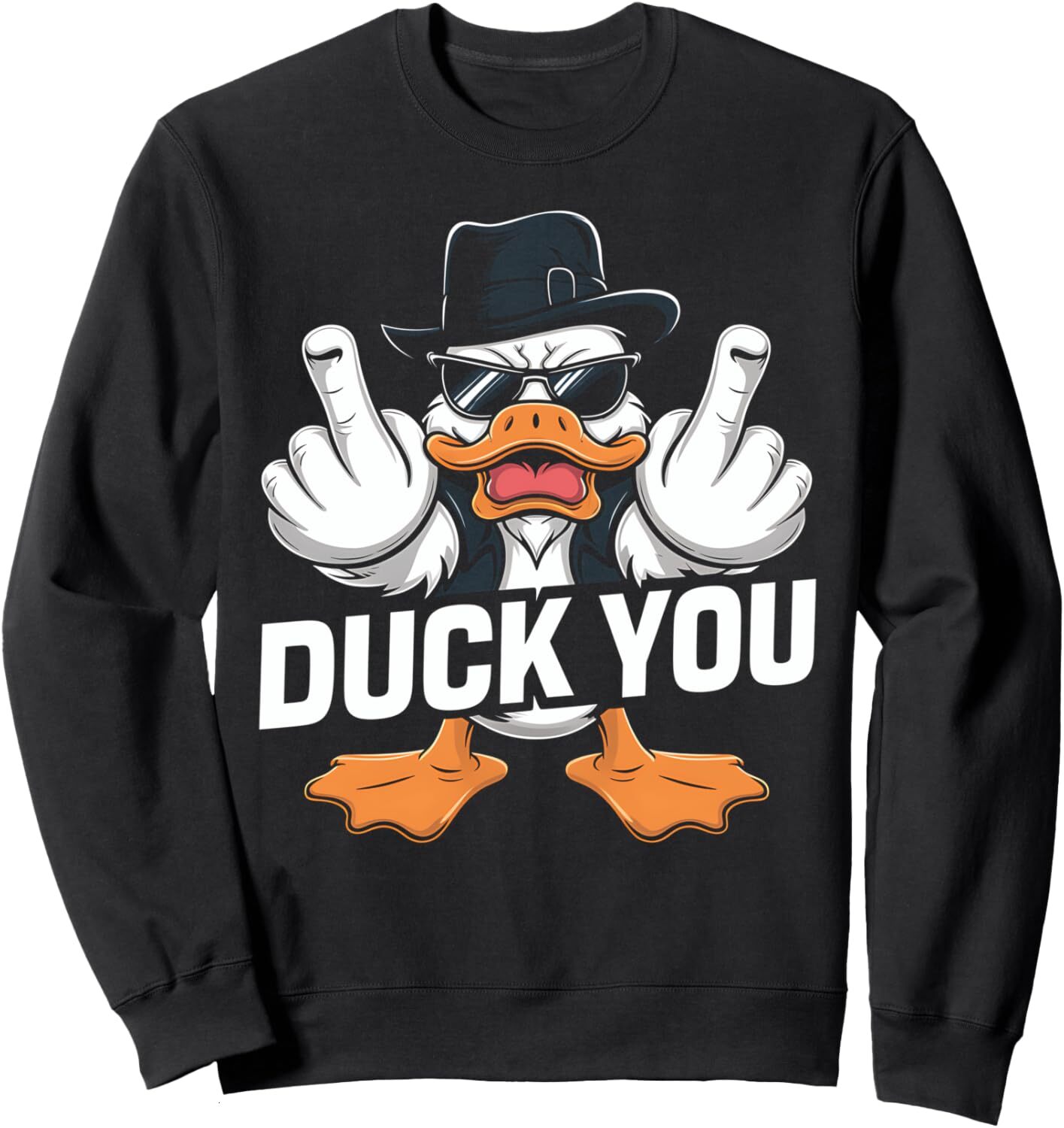 Long Sleeve Shirts for Men sweatshirt Duck Bird Funny Sarcastic Humor Design Holiday Tees Sweatshirt Streetwear Casual tops clothes