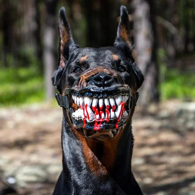 Halloween costume zombie dog mask waterproof Muzzle scary dog safety Muzzle bulldog ghost puppy Muzzle creepy dog Muzzle 240923