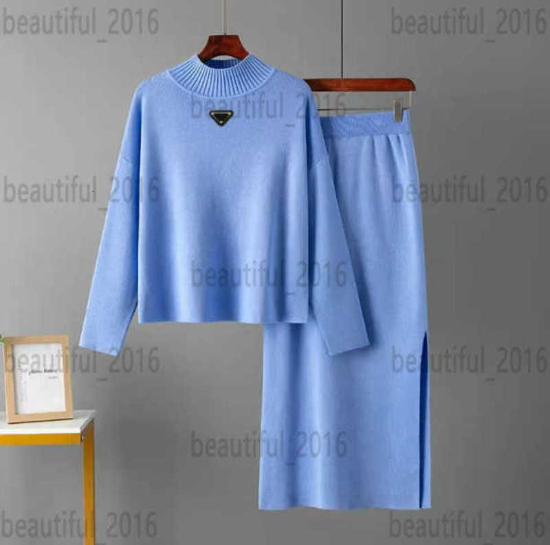 Women's Tracksuits Designer Winter Womens Knits Two Pieces Sets Female Hoodie Sweater Set Lady Slim Jumpers casual sports trousers Jogging Sportwear Clothing IKCQ